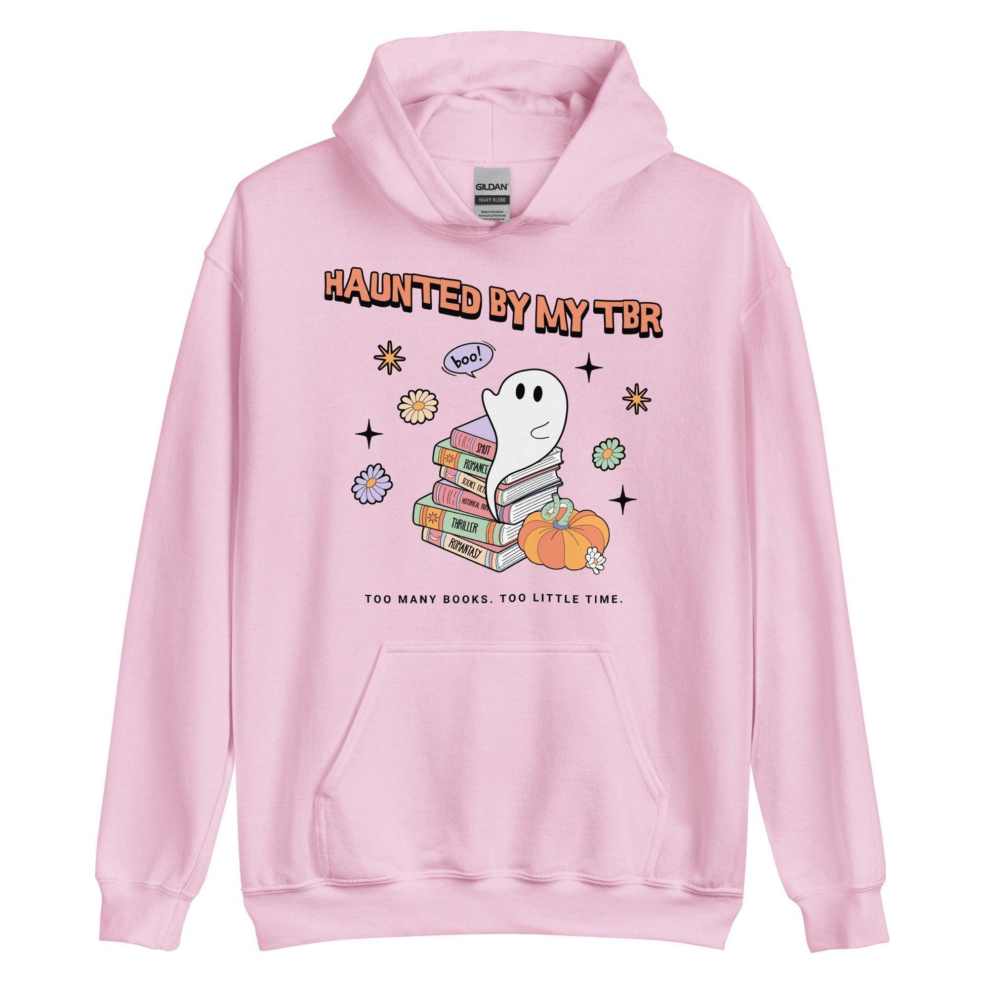 Haunted by TBR Hoodie - The Bean Workshop - halloween, hoodie