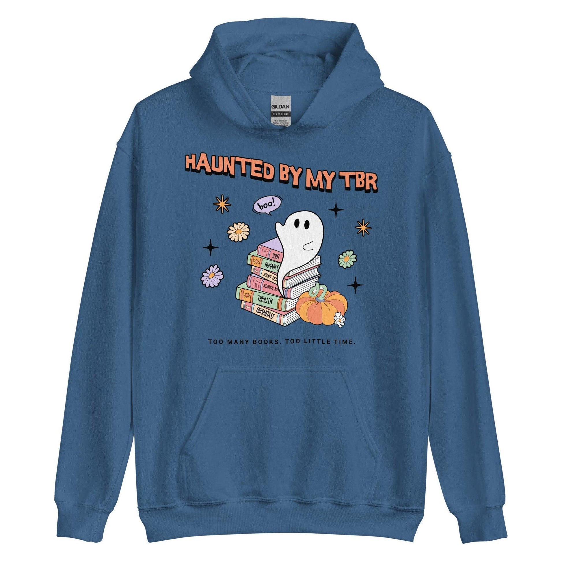 Haunted by TBR Hoodie - The Bean Workshop - halloween, hoodie