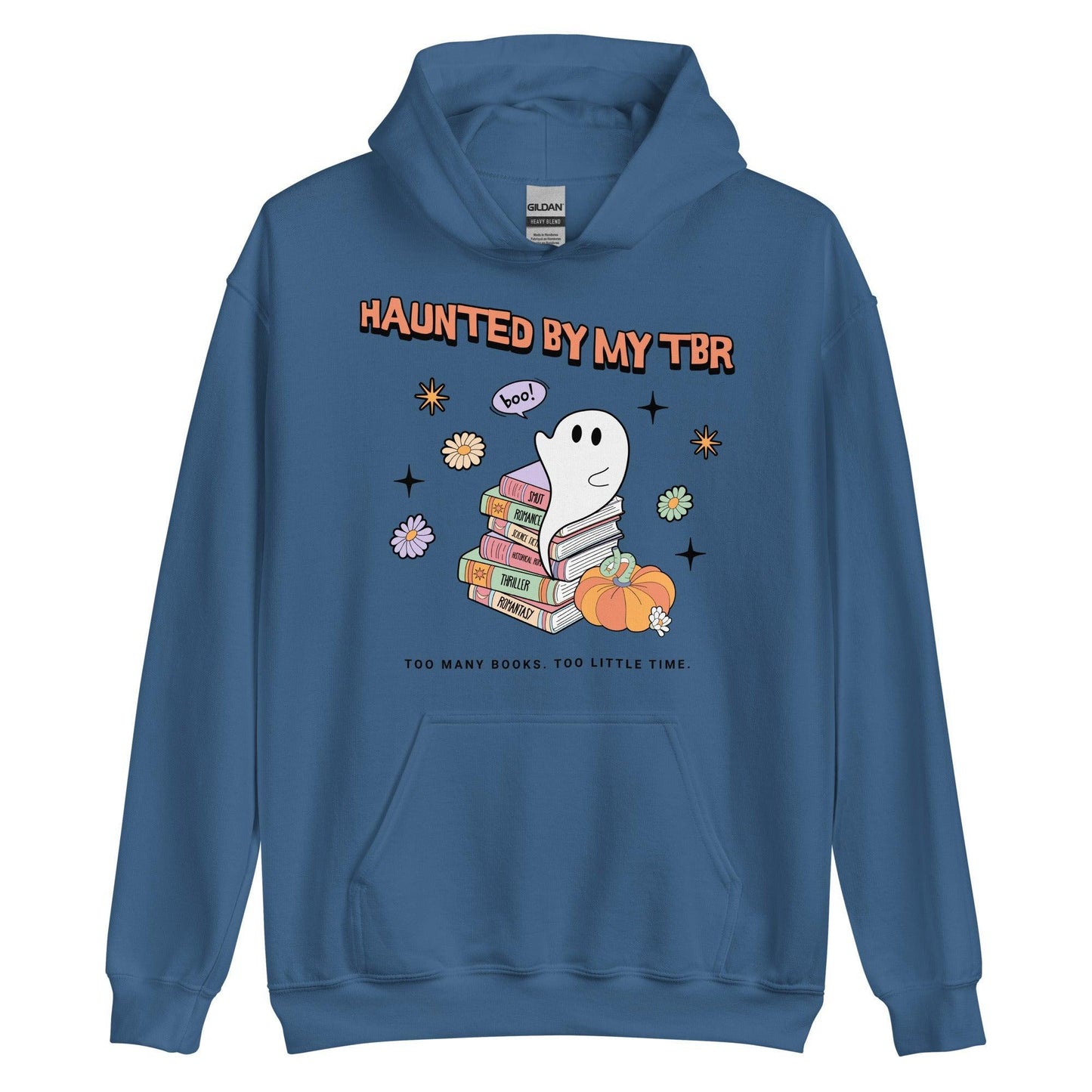 Haunted by TBR Hoodie - The Bean Workshop - halloween, hoodie