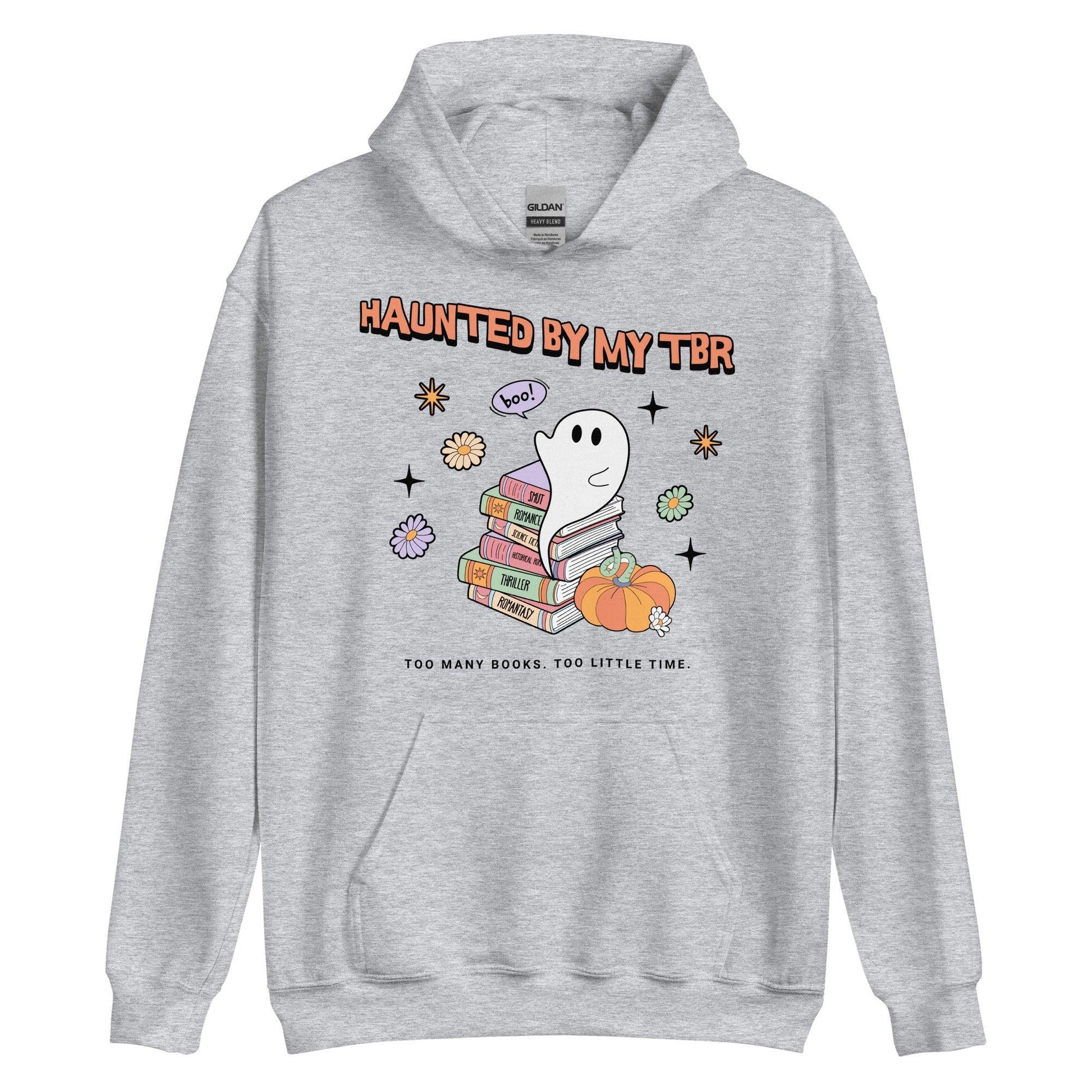 Haunted by TBR Hoodie - The Bean Workshop - halloween, hoodie