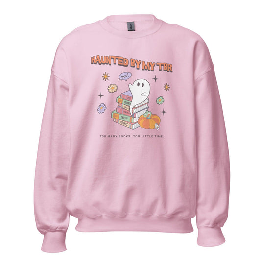Haunted by TBR Sweatshirt - The Bean Workshop - halloween, sweatshirt