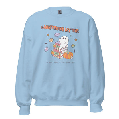 Haunted by TBR Sweatshirt - The Bean Workshop - halloween, sweatshirt