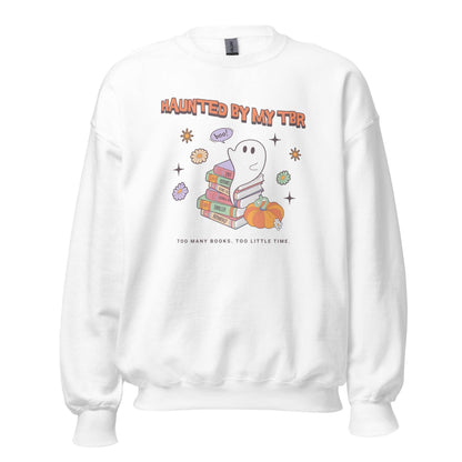 Haunted by TBR Sweatshirt - The Bean Workshop - halloween, sweatshirt