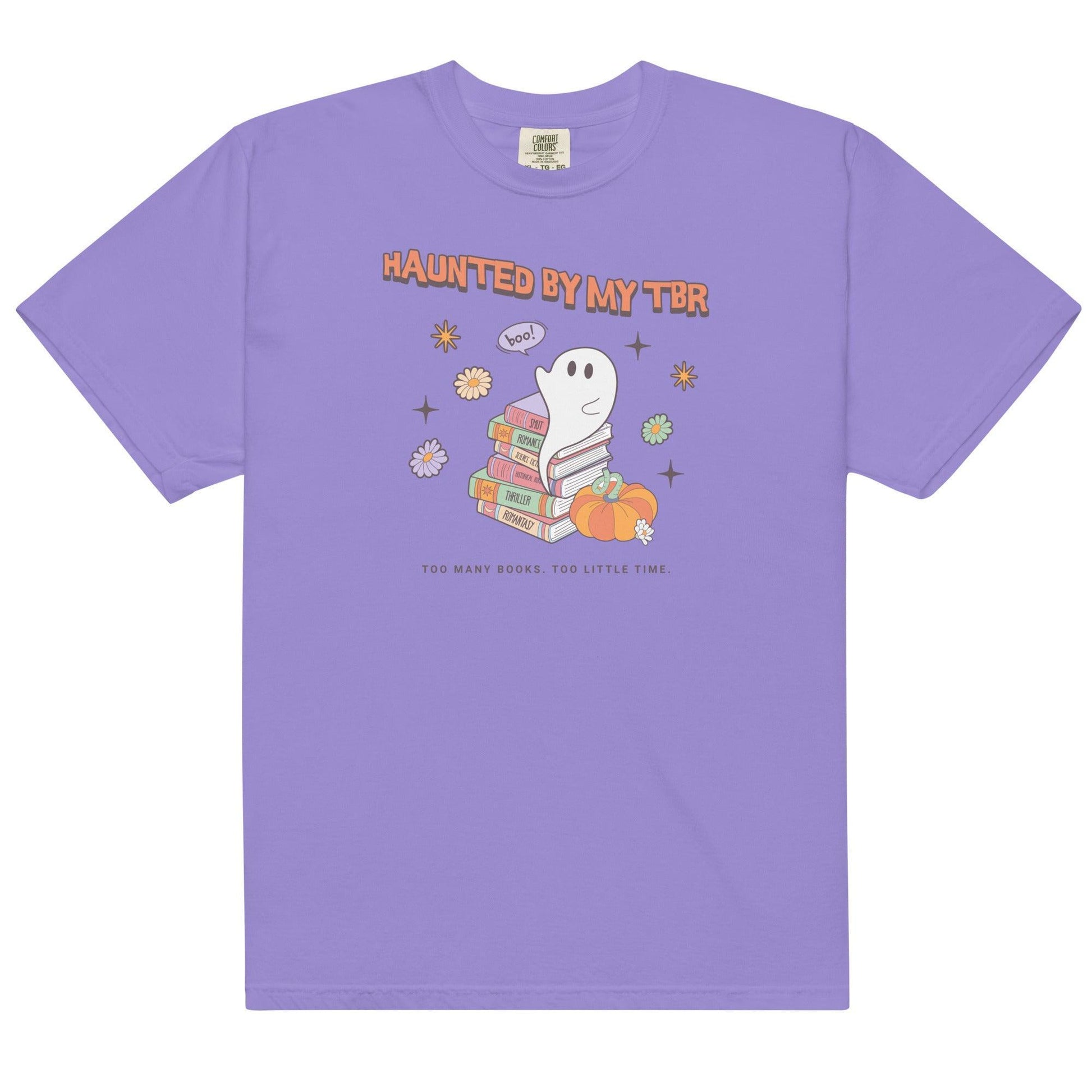 Haunted by TBR Tee Shirt - The Bean Workshop - book lovers, bookish, box tee, halloween