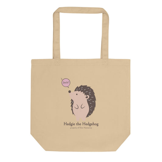 Hedgie the Hedgehog Organic Cotton Twill Tote Bag - The Bean Workshop - Ali Hazelwood, Bookish Accessories, tote, tote bag