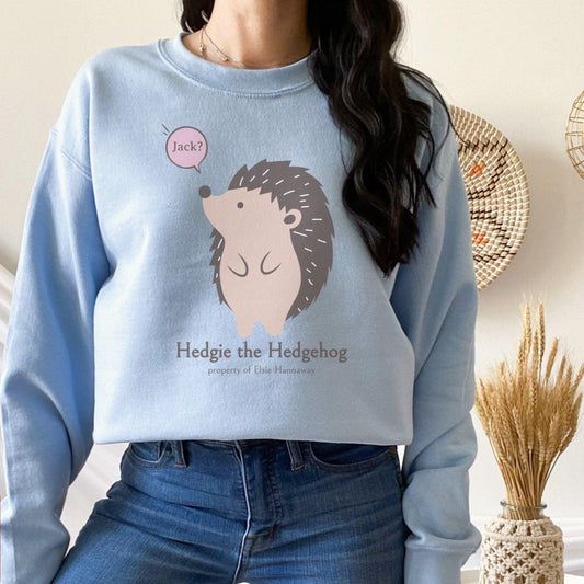 Hedgie the Hedgehog Sweatshirt - The Bean Workshop - ali hazelwood, love theoretically, sweatshirt
