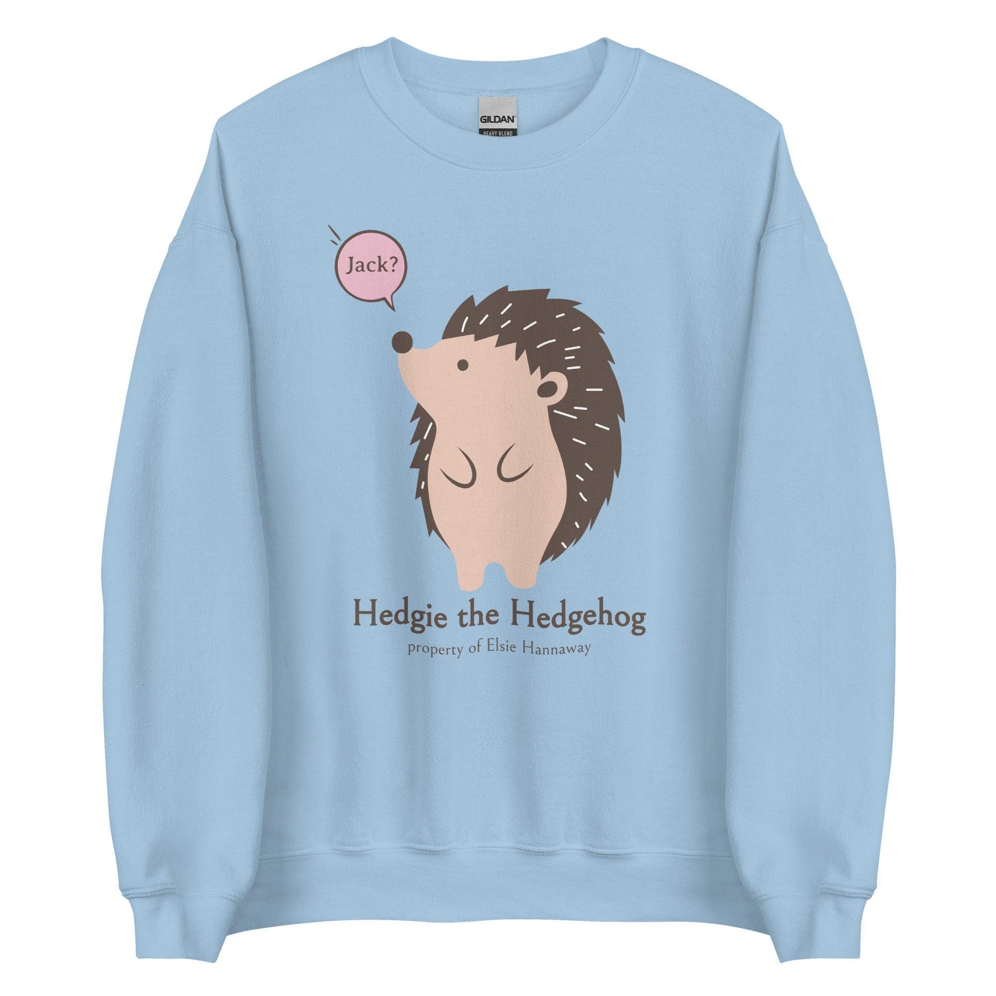 Hedgie the Hedgehog Sweatshirt - The Bean Workshop - ali hazelwood, love theoretically, sweatshirt