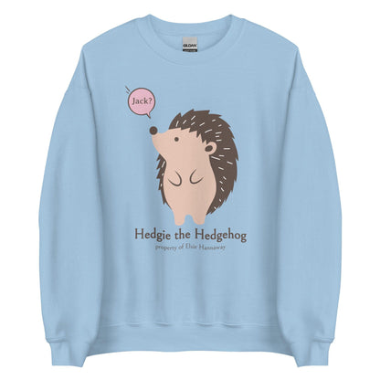 Hedgie the Hedgehog Sweatshirt - The Bean Workshop - ali hazelwood, love theoretically, sweatshirt