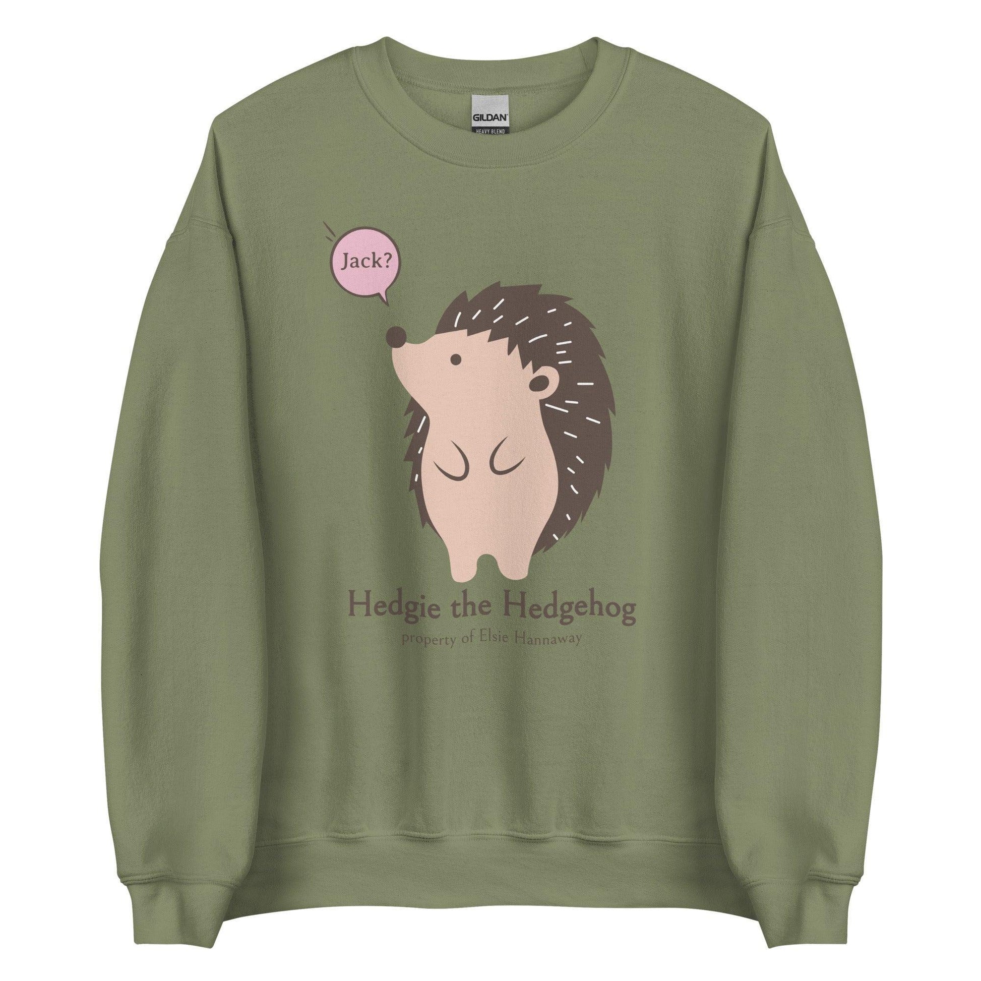 Hedgie the Hedgehog Sweatshirt - The Bean Workshop - ali hazelwood, love theoretically, sweatshirt