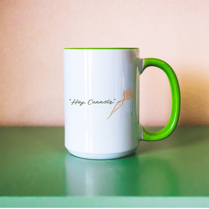 Hey Carrots Mug with Color Inside