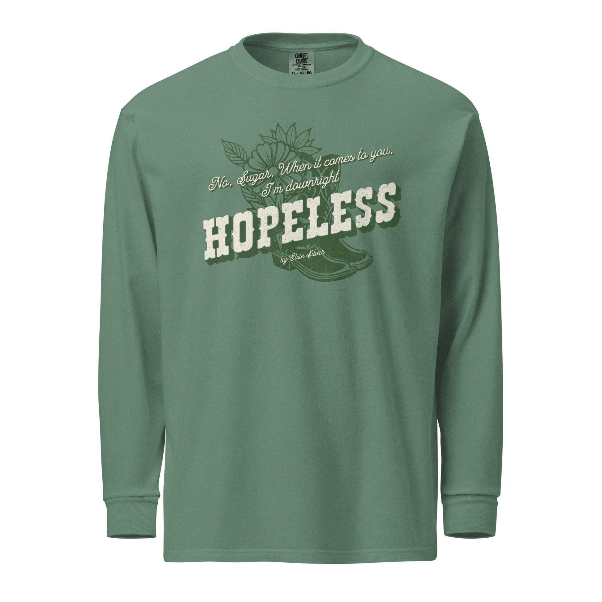Hopeless Long Sleeve Heavyweight Tee Shirt - The Bean Workshop - chestnut springs, elsie silver, hopeless, long sleeve shirt, long sleeve tee