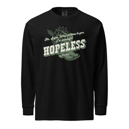 Hopeless Long Sleeve Heavyweight Tee Shirt - The Bean Workshop - chestnut springs, elsie silver, hopeless, long sleeve shirt, long sleeve tee