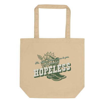 Hopeless Organic Cotton Twill Tote Bag - The Bean Workshop - book tote bag, bookaholic gift, Chestnut Springs, Elsie Silver, Hopeless, reading gift, tote bag
