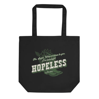 Hopeless Organic Cotton Twill Tote Bag - The Bean Workshop - book tote bag, bookaholic gift, Chestnut Springs, Elsie Silver, Hopeless, reading gift, tote bag