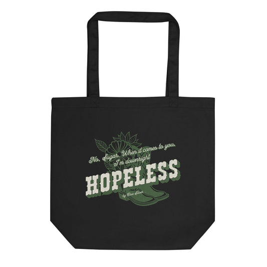Hopeless Organic Cotton Twill Tote Bag - The Bean Workshop - book tote bag, bookaholic gift, Chestnut Springs, Elsie Silver, Hopeless, reading gift, tote bag