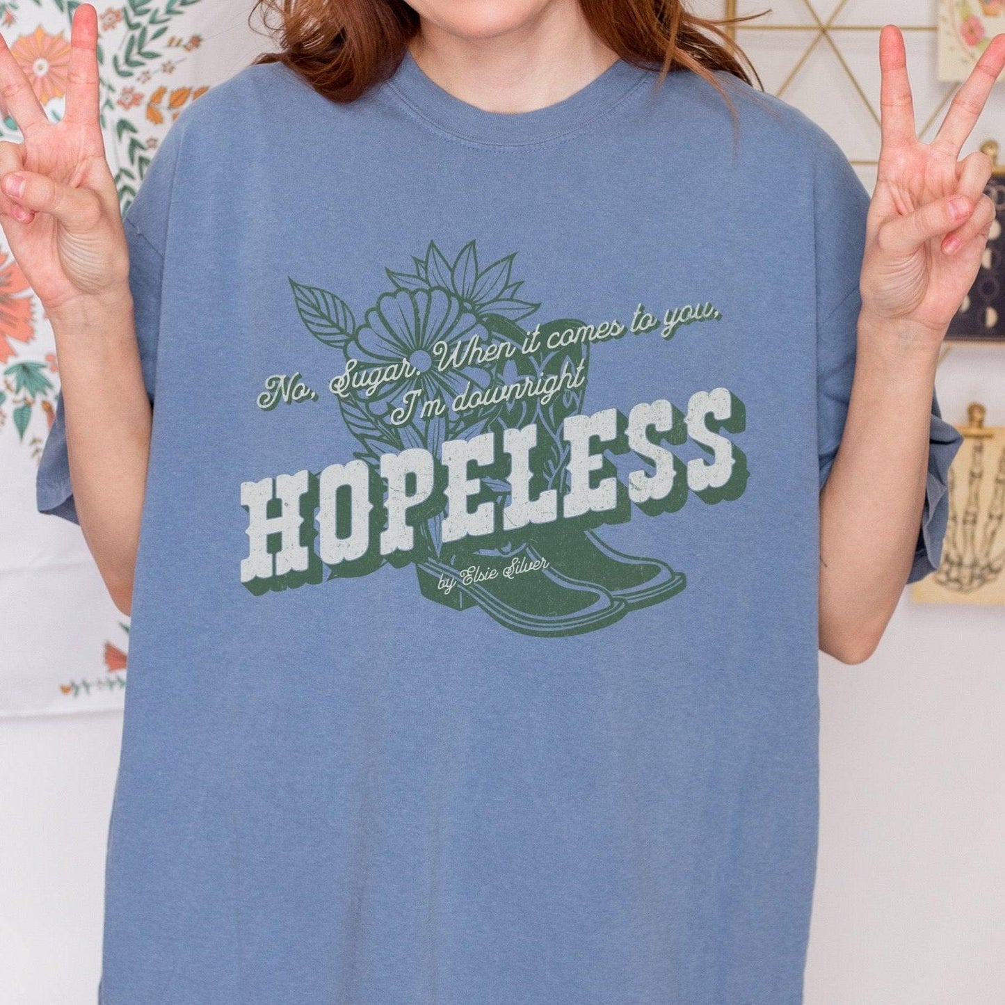 Hopeless Tee Shirt - The Bean Workshop - beau eaton, box tee, chestnut springs, elsie silver, hopeless