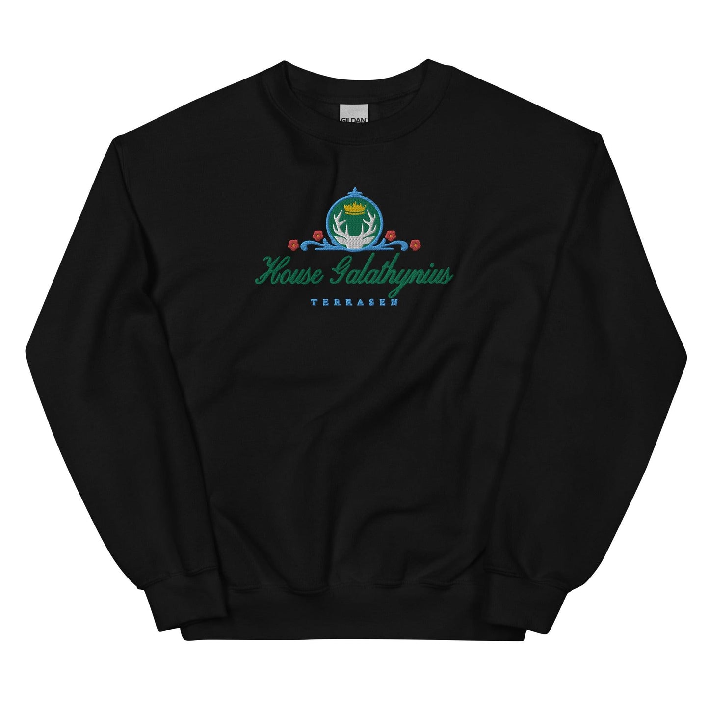 House Galathynius Embroidered Sweatshirt - The Bean Workshop - aelin galathynius, embroidered, sarah j maas, sweatshirt, throne of glass, TOG