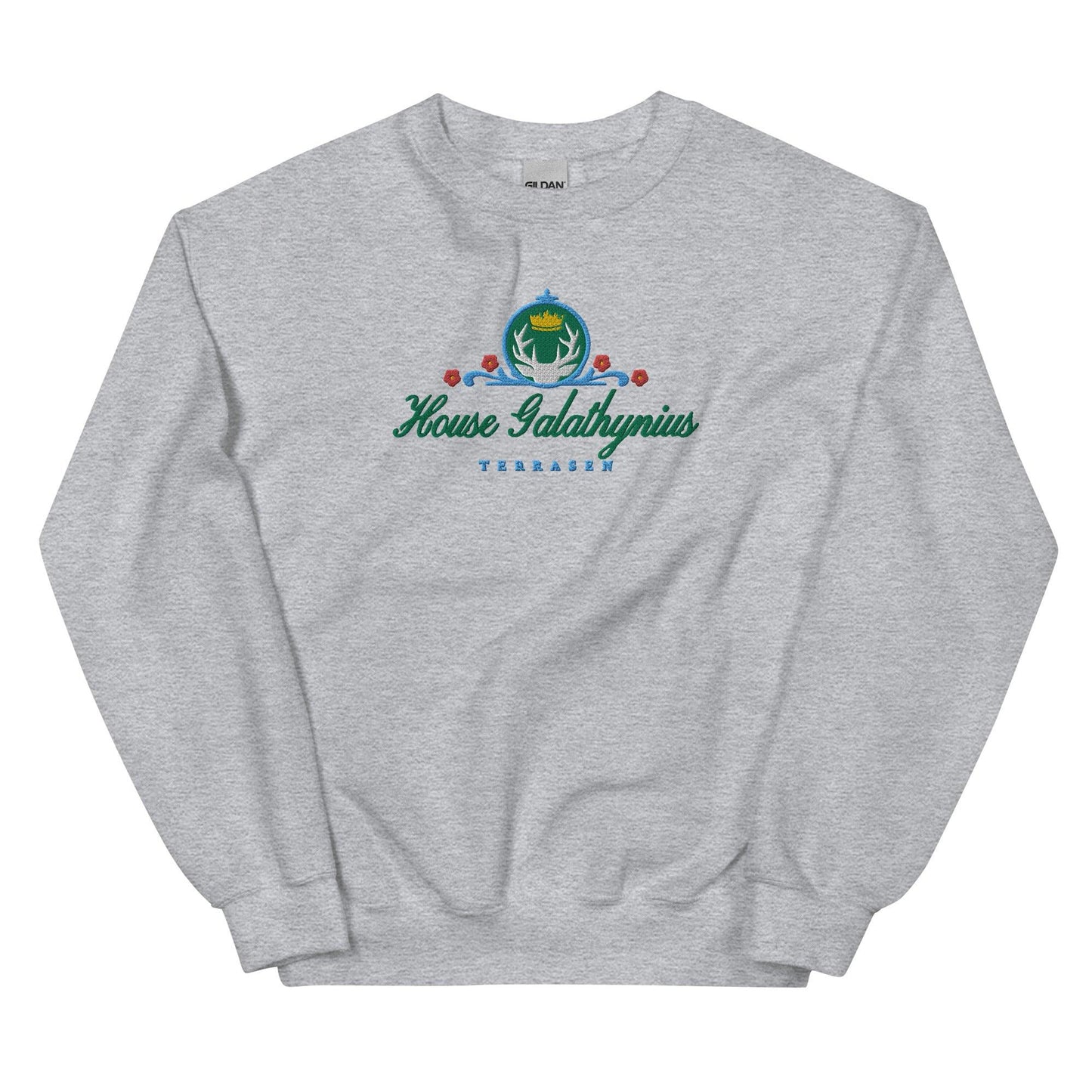 House Galathynius Embroidered Sweatshirt - The Bean Workshop - aelin galathynius, embroidered, sarah j maas, sweatshirt, throne of glass, TOG