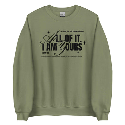 I Am Yours Sweatshirt - The Bean Workshop - fourth wing, rebecca yarros, sweatshirt, violet sorrengail, xaden riorson