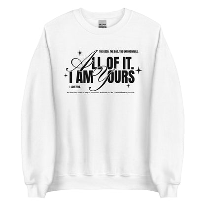 I Am Yours Sweatshirt - The Bean Workshop - fourth wing, rebecca yarros, sweatshirt, violet sorrengail, xaden riorson