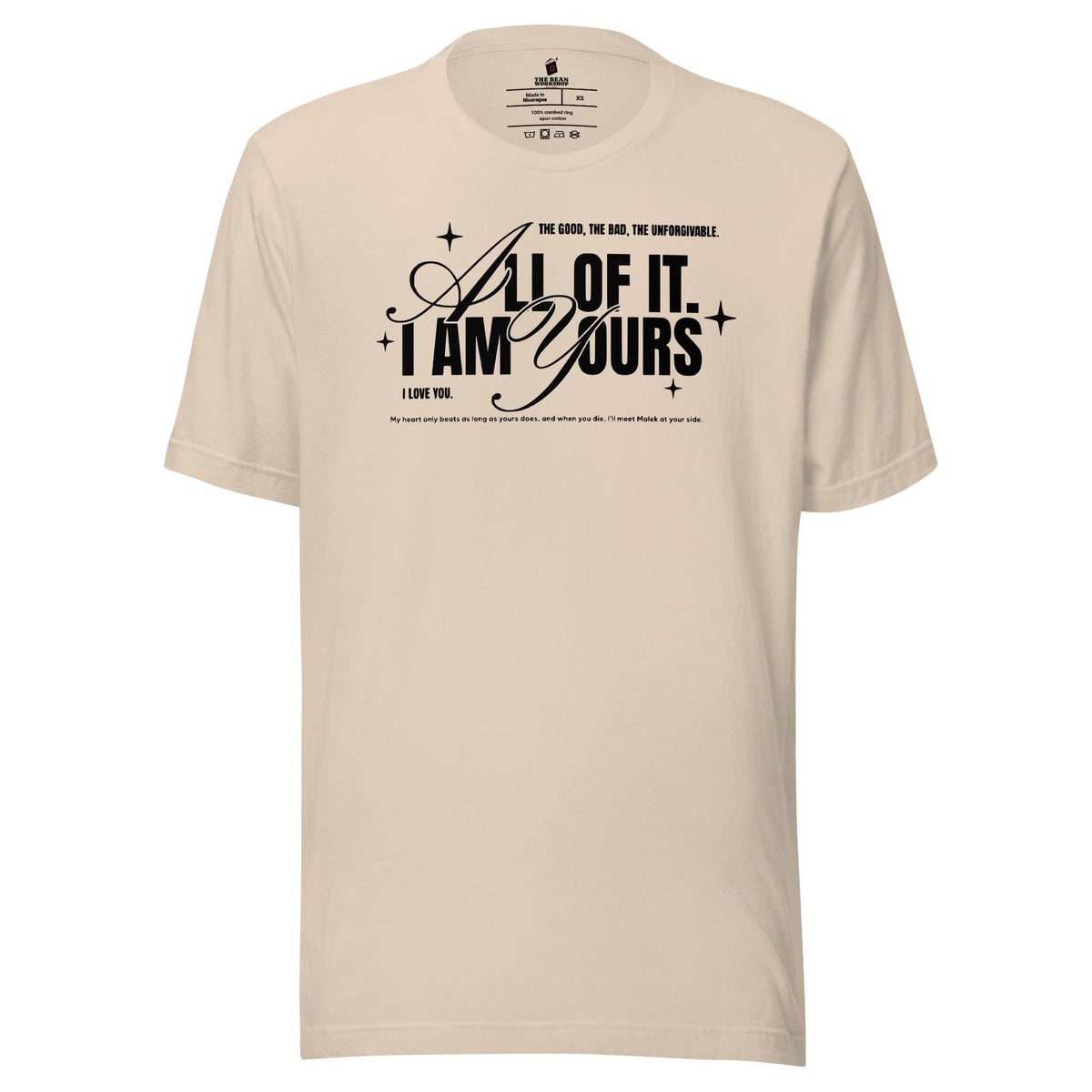 I Am Yours T-Shirt - The Bean Workshop - fourth wing, rebecca yarros, t-shirt, violet sorrengail, xaden riorson