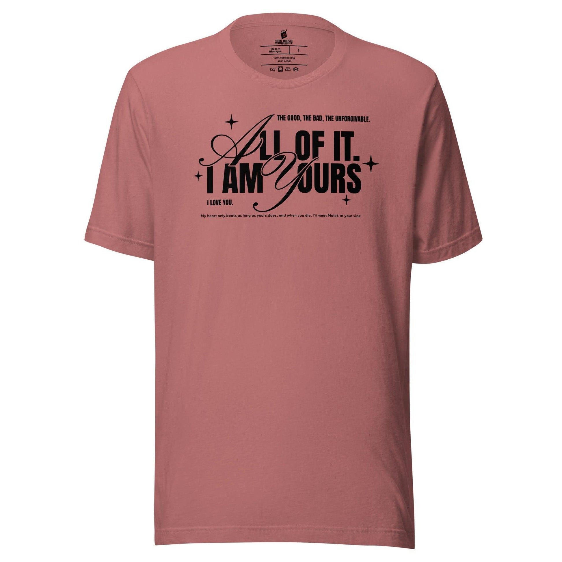 I Am Yours T-Shirt - The Bean Workshop - fourth wing, rebecca yarros, t-shirt, violet sorrengail, xaden riorson