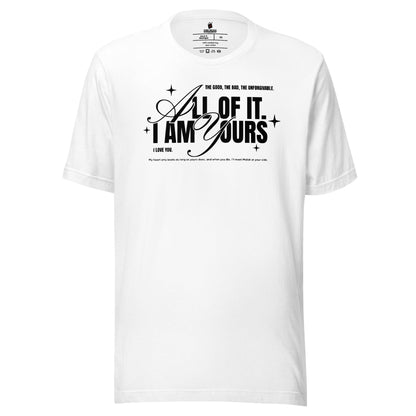 I Am Yours T-Shirt - The Bean Workshop - fourth wing, rebecca yarros, t-shirt, violet sorrengail, xaden riorson