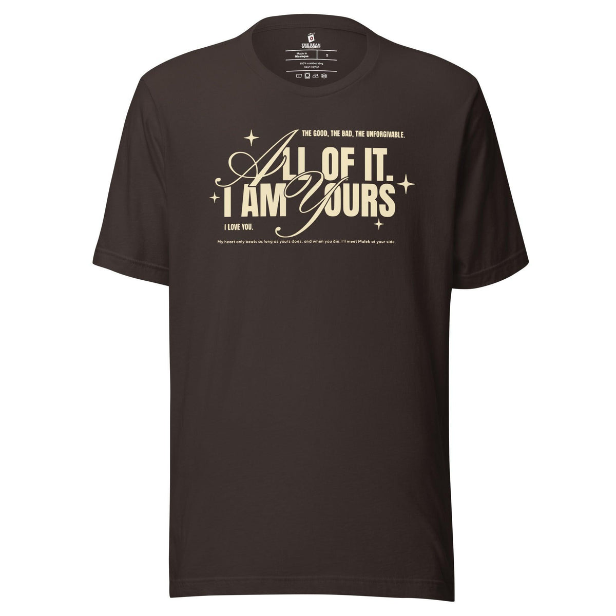 I Am Yours Tee Shirt - The Bean Workshop - fourth wing, rebecca yarros, t-shirt, violet sorrengail, xaden riorson