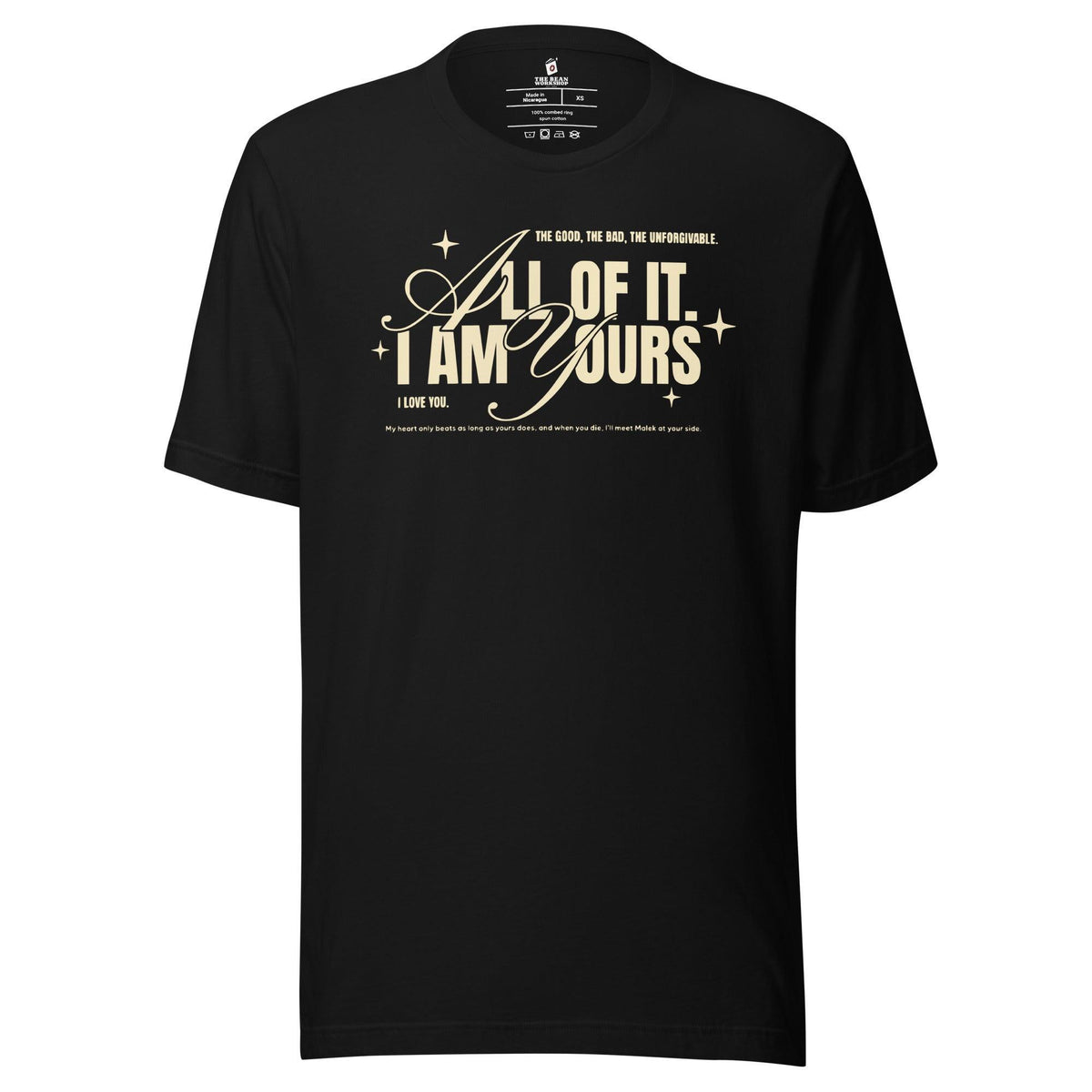 I Am Yours Tee Shirt - The Bean Workshop - fourth wing, rebecca yarros, t-shirt, violet sorrengail, xaden riorson