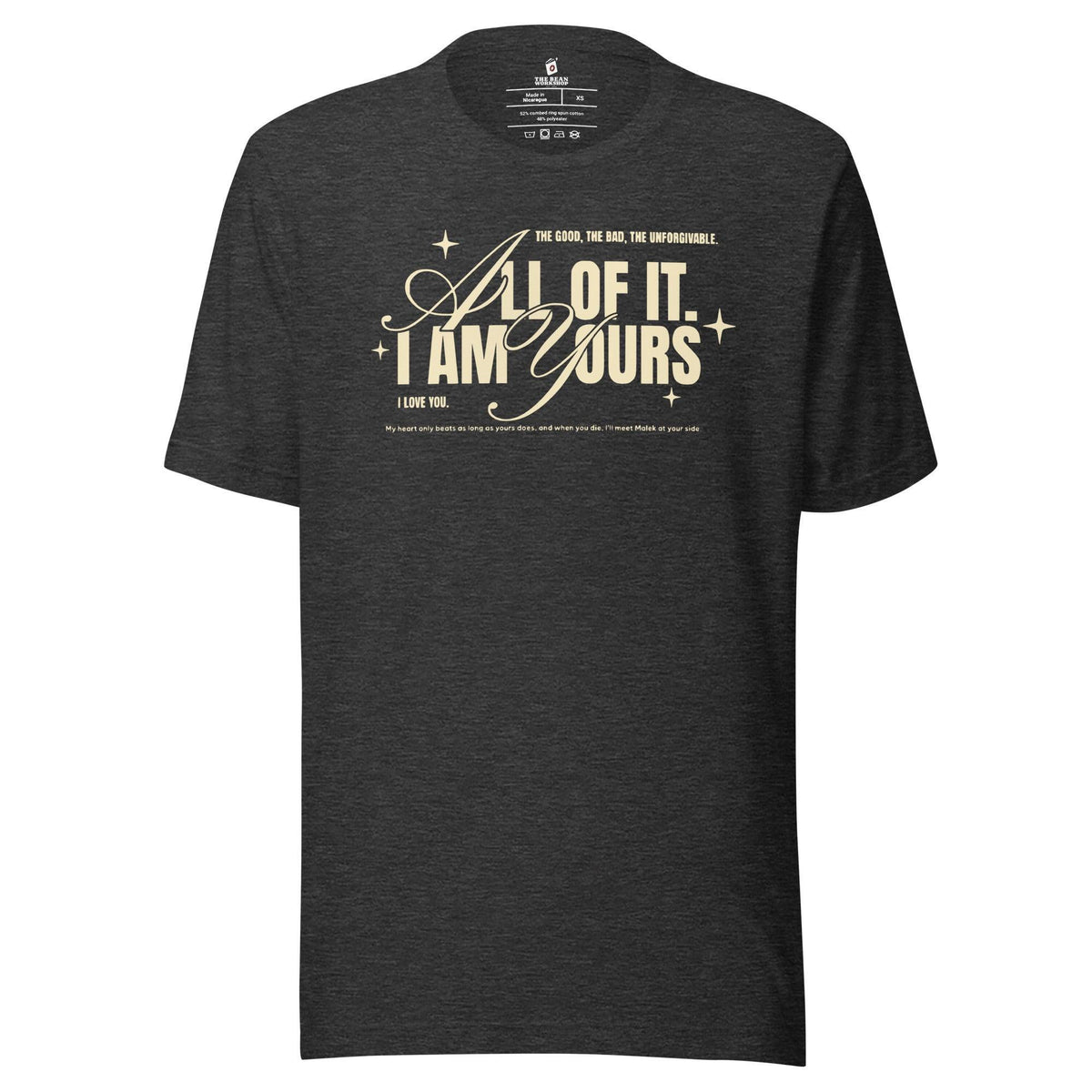 I Am Yours Tee Shirt - The Bean Workshop - fourth wing, rebecca yarros, t-shirt, violet sorrengail, xaden riorson