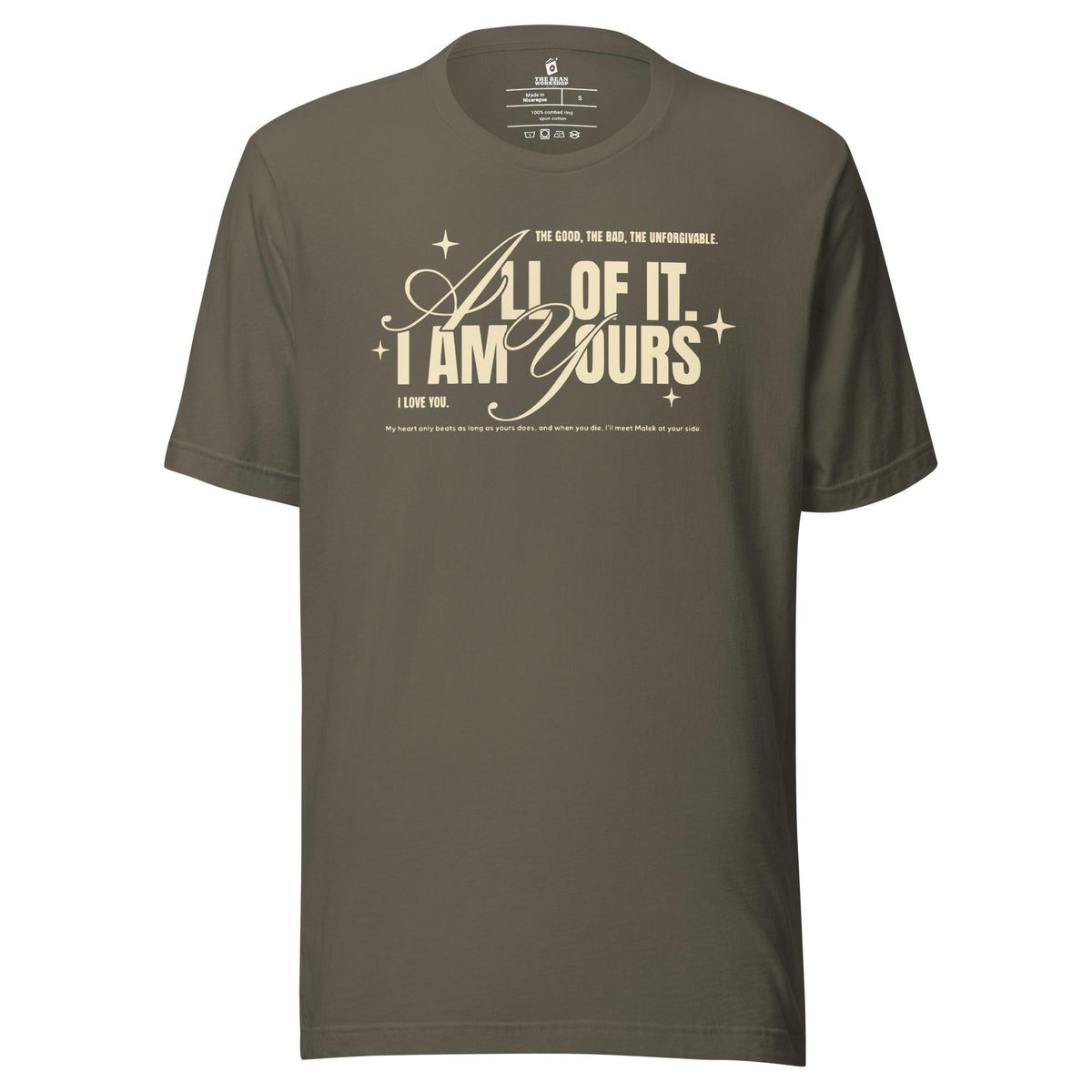 I Am Yours Tee Shirt - The Bean Workshop - fourth wing, rebecca yarros, t-shirt, violet sorrengail, xaden riorson