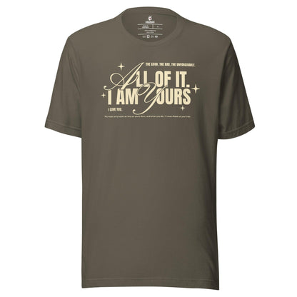 I Am Yours Tee Shirt - The Bean Workshop - fourth wing, rebecca yarros, t-shirt, violet sorrengail, xaden riorson