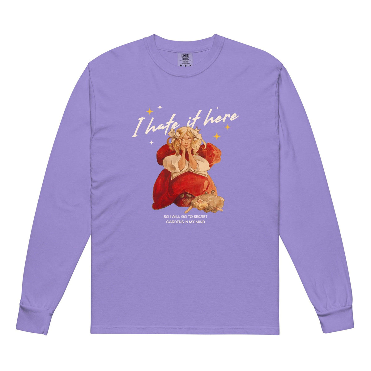 I Hate It Here Heavyweight Long Sleeve Shirt - The Bean Workshop - bookish, long-sleeve tee shirt, read everyday, t-shirt, Taylor Swift, tee