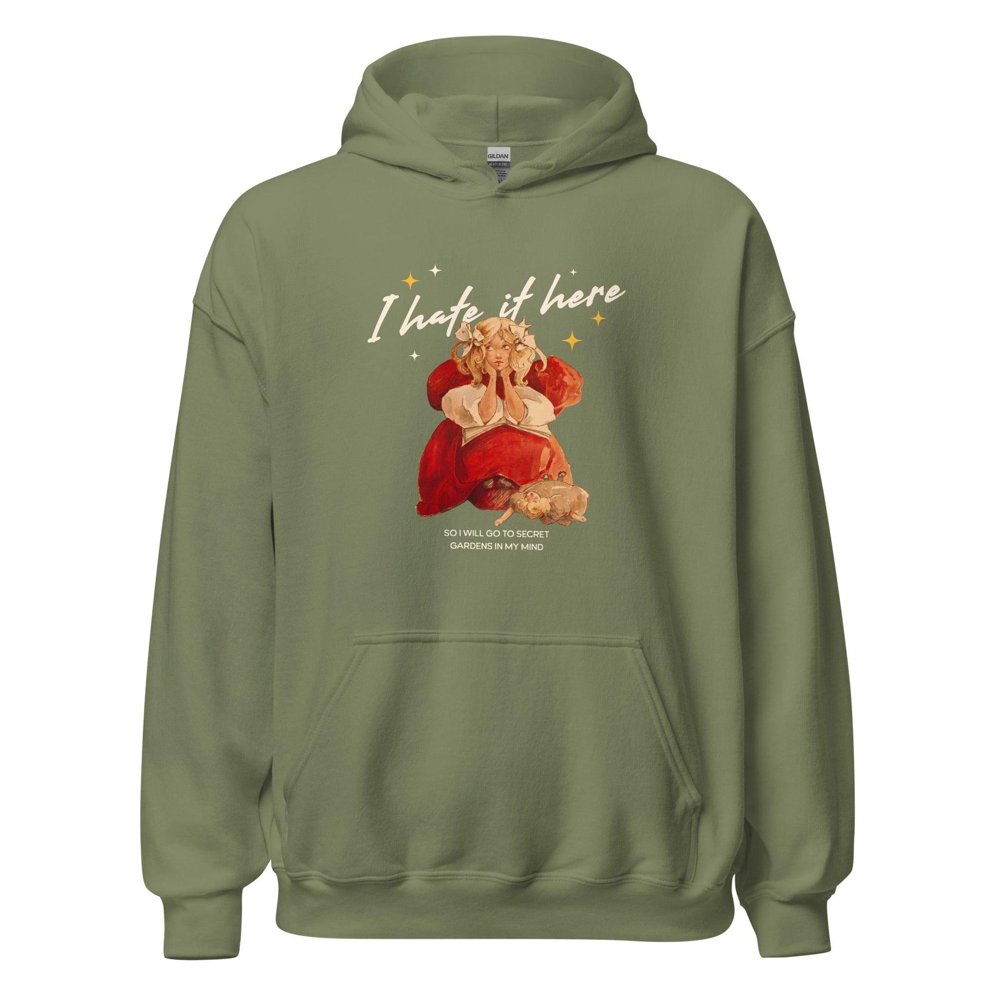 I Hate It Here Hoodie - The Bean Workshop - bookish, hoodie, read everyday, Taylor Swift