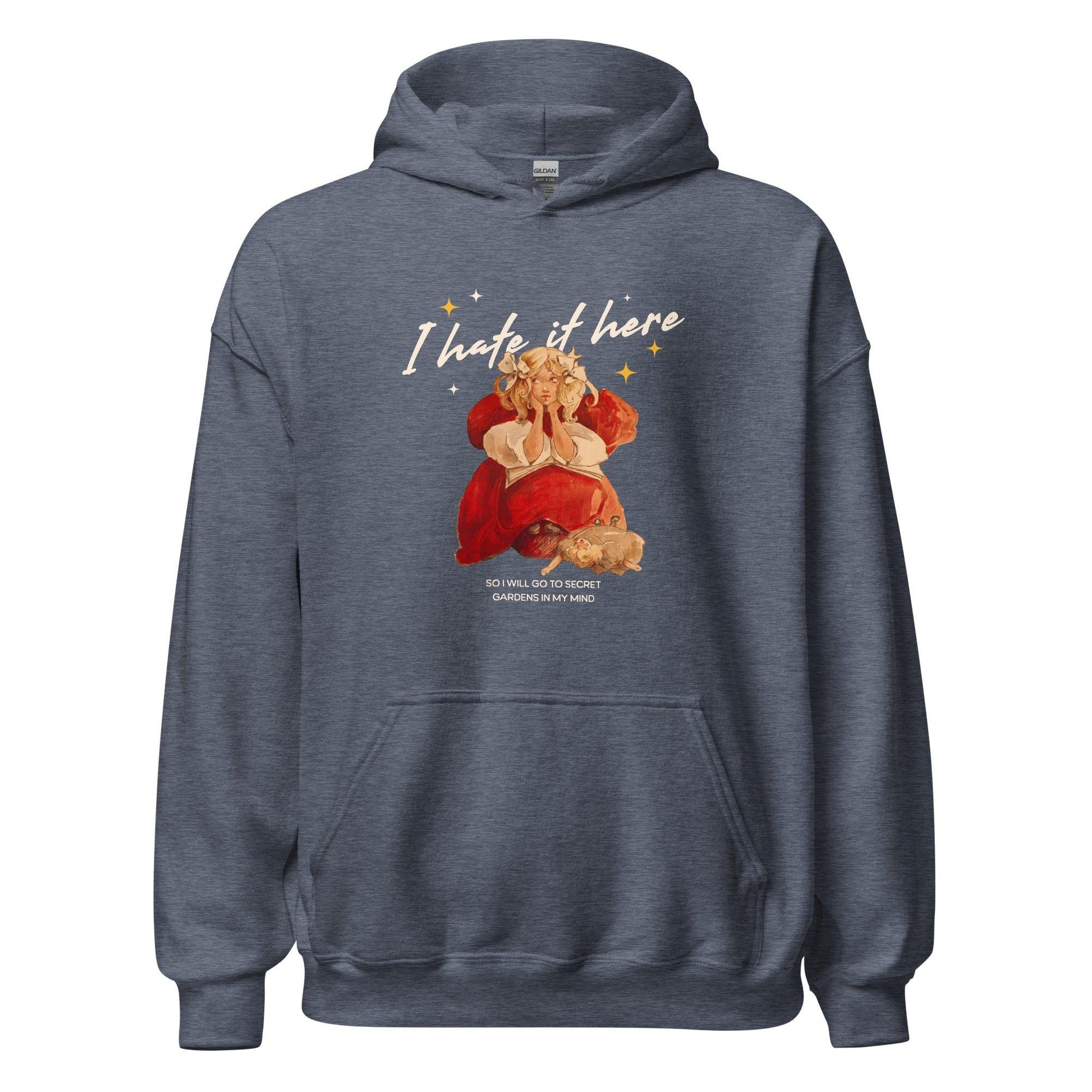 I Hate It Here Hoodie - The Bean Workshop - bookish, hoodie, read everyday, Taylor Swift
