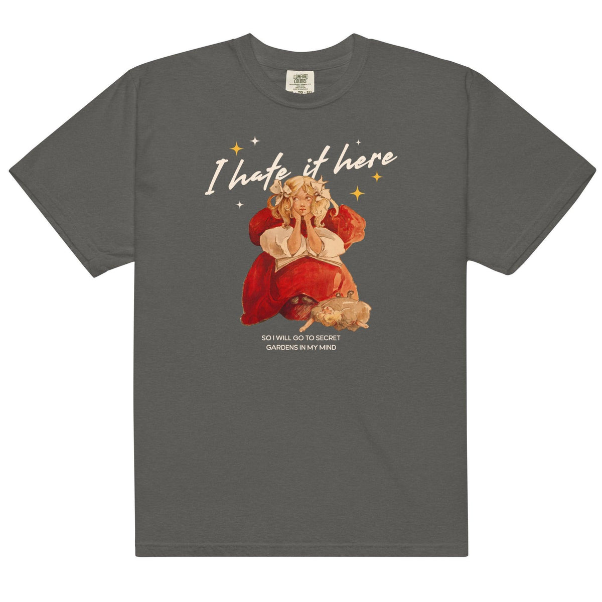 I Hate It Here Tee Shirt - The Bean Workshop - book lover, box tee, read everyday, taylor swift