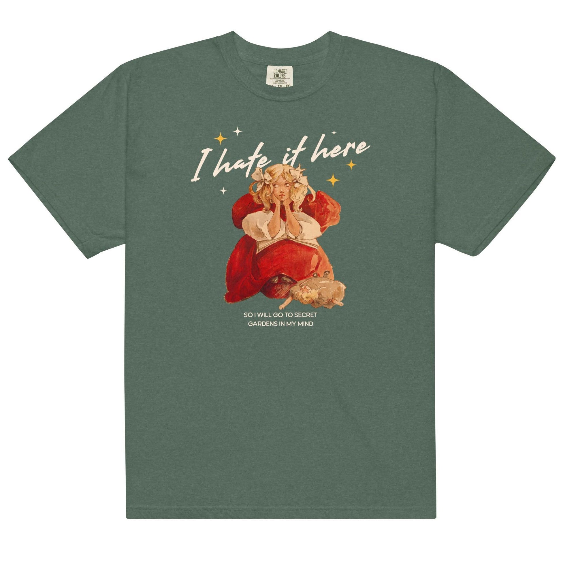 I Hate It Here Tee Shirt - The Bean Workshop - book lover, box tee, read everyday, taylor swift