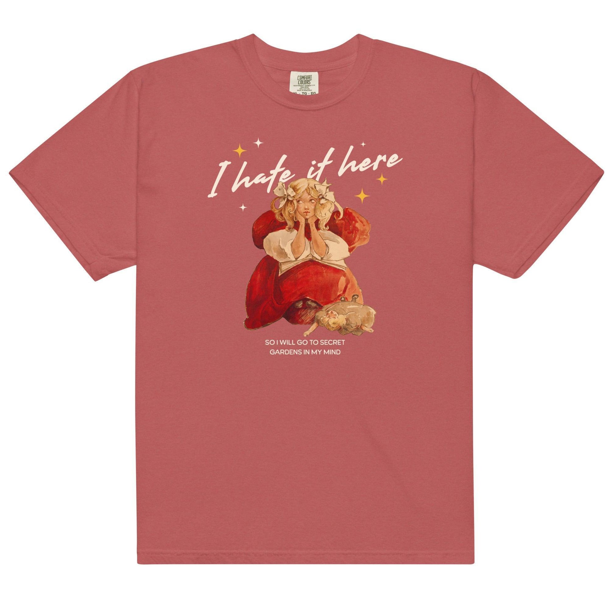 I Hate It Here Tee Shirt - The Bean Workshop - book lover, box tee, read everyday, taylor swift