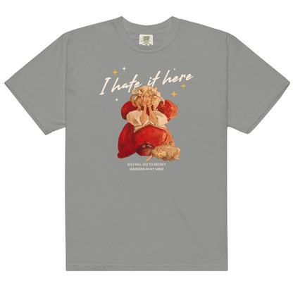 I Hate It Here Tee Shirt - The Bean Workshop - book lover, box tee, read everyday, taylor swift