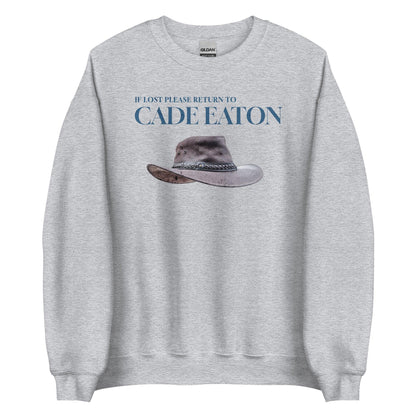 If Lost Please Return to Cade Eaton Sweatshirt - The Bean Workshop - cade eaton, chestnut springs, elsie silver, heartless, sweater, sweatshirt