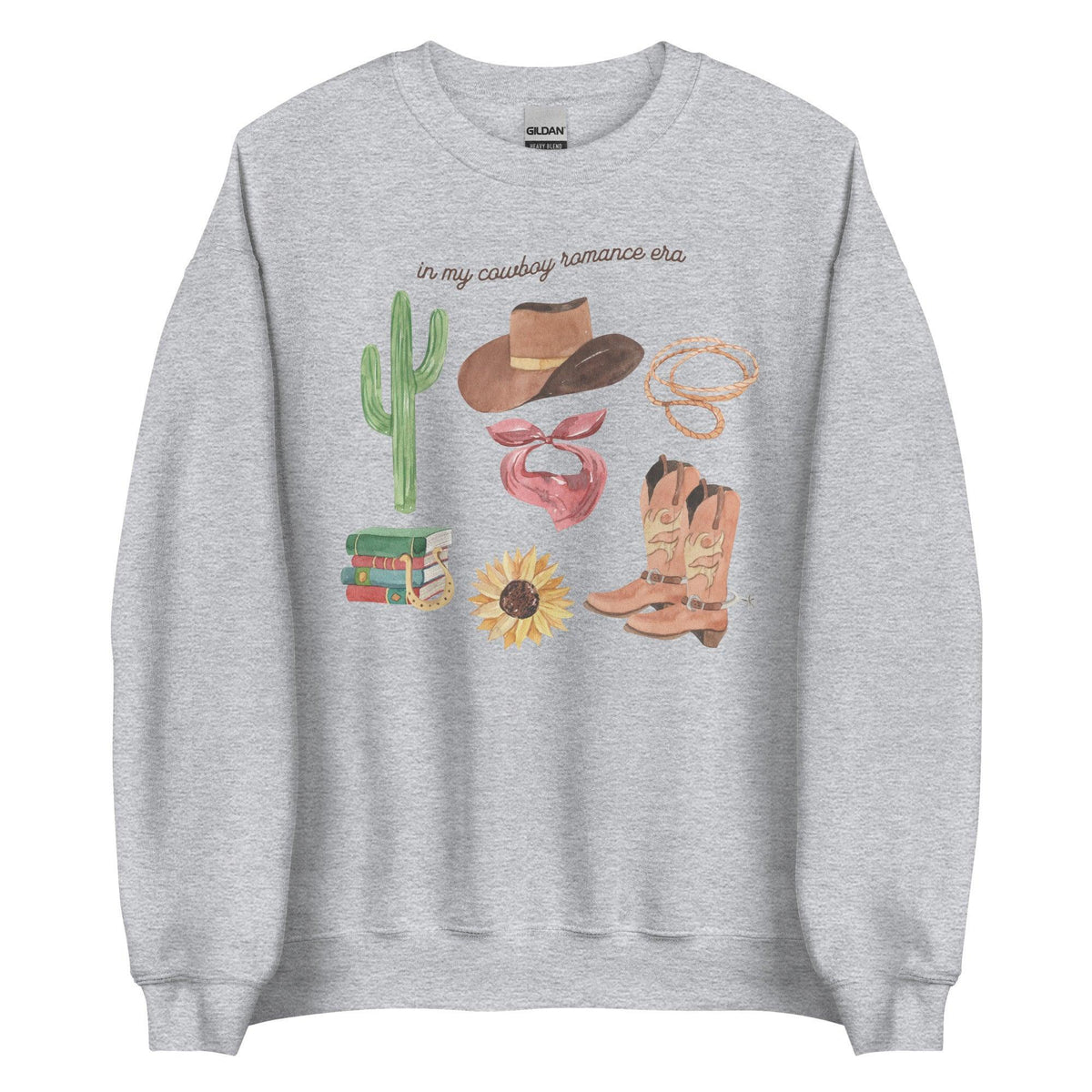 In My Cowboy Romance Era Sweatshirt - The Bean Workshop - cowboy, girlie, outdoor, read everyday, romance, sweater, sweatshirt