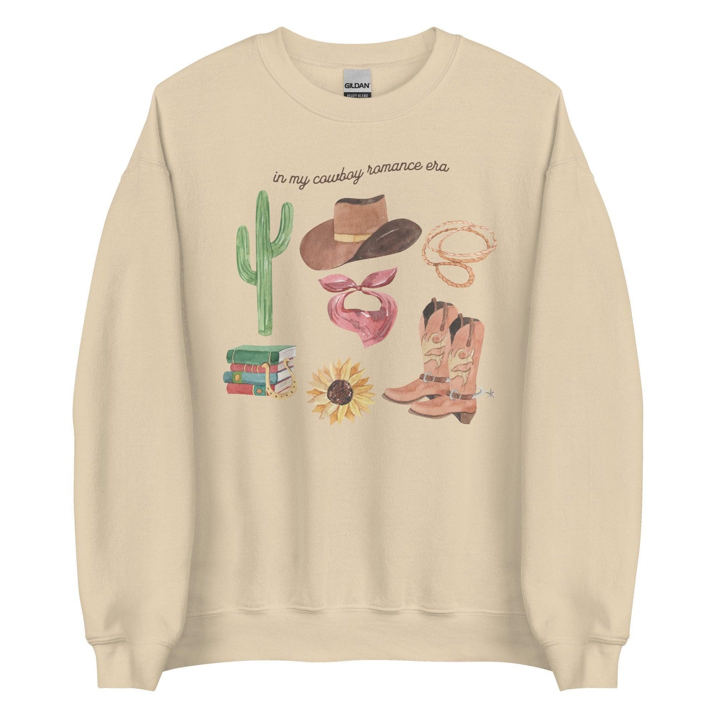 In My Cowboy Romance Era Sweatshirt - The Bean Workshop - cowboy, girlie, outdoor, read everyday, romance, sweater, sweatshirt