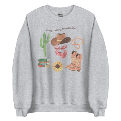 In My Cowboy Romance Era Sweatshirt - The Bean Workshop - cowboy, girlie, outdoor, read everyday, romance, sweater, sweatshirt