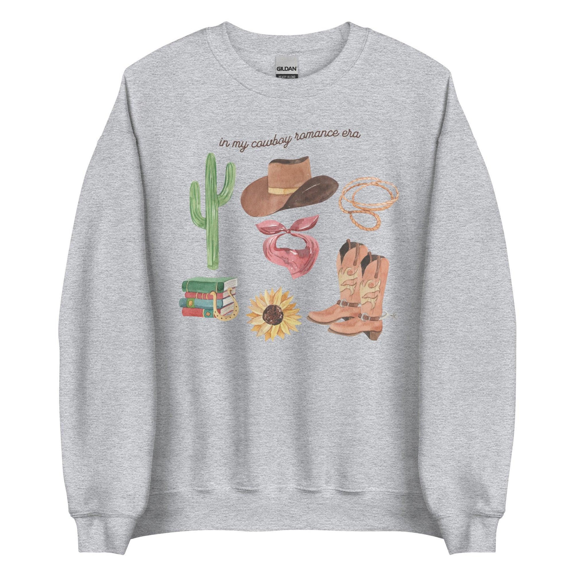 In My Cowboy Romance Era Sweatshirt - The Bean Workshop - cowboy, girlie, outdoor, read everyday, romance, sweater, sweatshirt