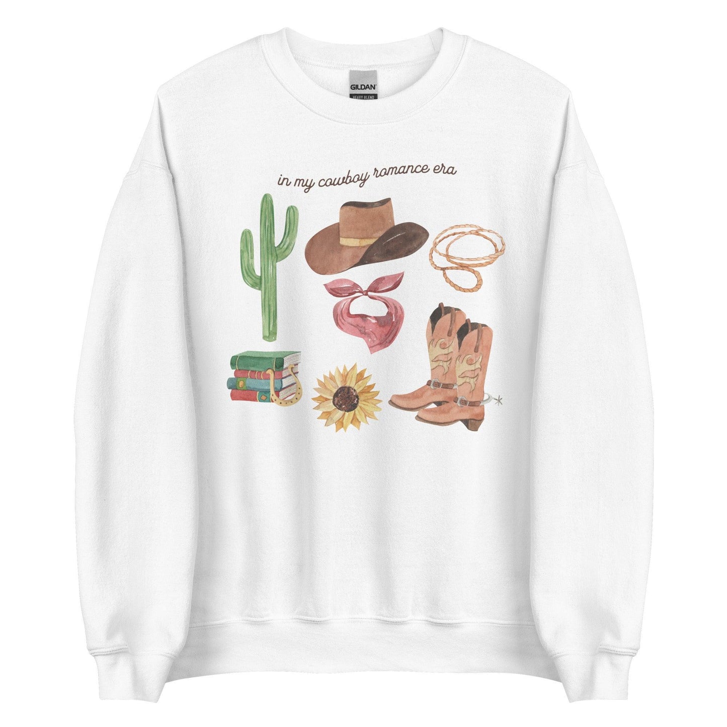 In My Cowboy Romance Era Sweatshirt - The Bean Workshop - cowboy, girlie, outdoor, read everyday, romance, sweater, sweatshirt