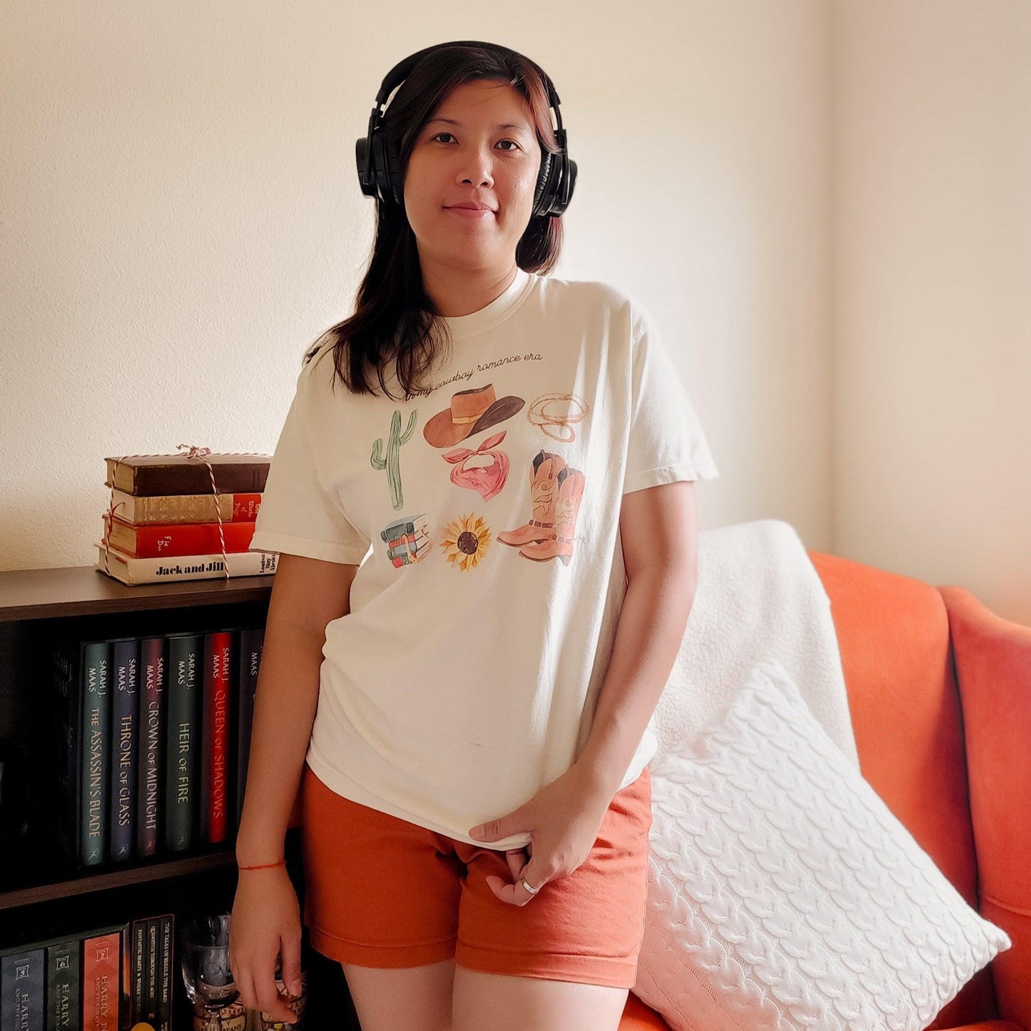 In My Cowboy Romance Era Tee Shirt - The Bean Workshop - book lover, cowboy, girlie, outdoor, read everyday, romance, tee shirt