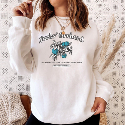 Jacks' Orchard Sweatshirt - The Bean Workshop - evangeline fox, jacks prince of hearts, once upon a broken heart, ouabh, retro, stephanie garber, sweatshirt, Sweatshirts