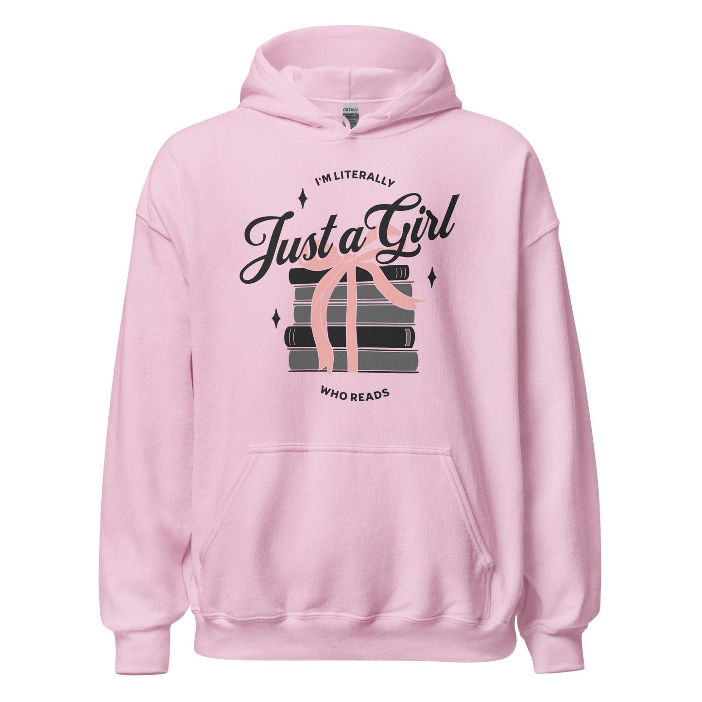 Just A Girl Who Reads Hoodie - The Bean Workshop - bookish, hoodie, read everyday