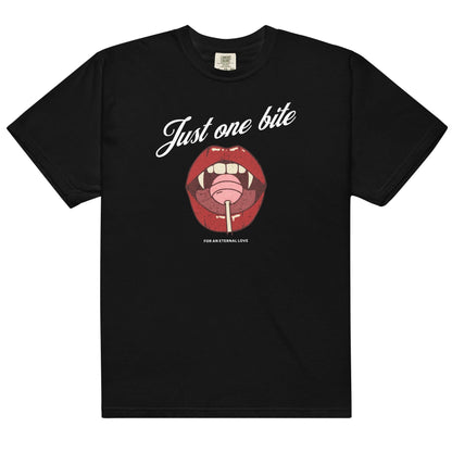 Just One Bite for an Eternal Love Tee Shirt - The Bean Workshop - book lovers, box tee, halloween, read everyday, vampire