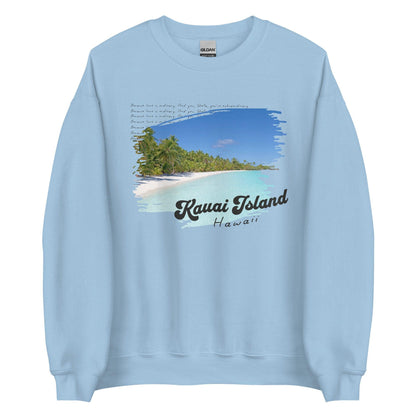 Kauai Island Stella & Christian Sweatshirt - The Bean Workshop - ana huang, beach vibe, christian harper, stella allonso, sweater, sweatshirt, twisted lies